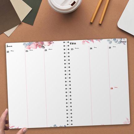 Collins Essential Schülerkalender 2022–23 – Wochenansicht A5, Mit Ledereinband & Praktischen Extras