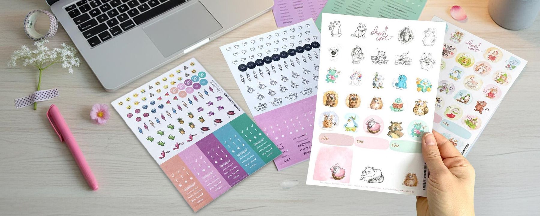 Sticker: Das perfekte Zubehör für Deinen Kalender