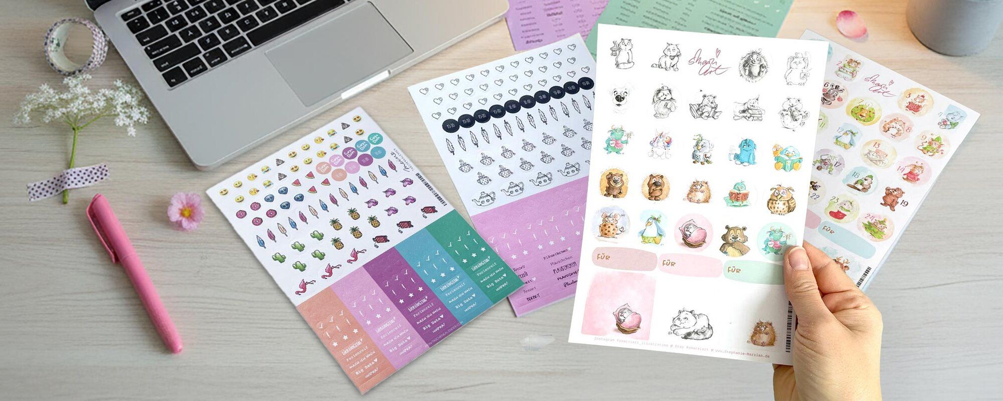 Sticker: Das perfekte Zubehör für Deinen Kalender