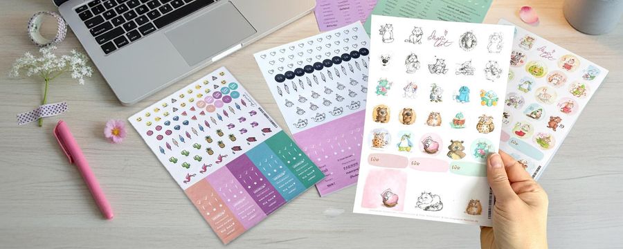 Sticker: Das perfekte Zubehör für Deinen Kalender